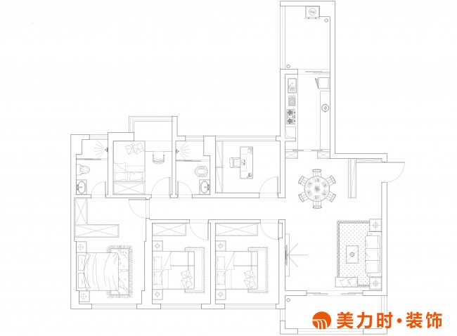 145㎡新中式 演绎典雅国风
