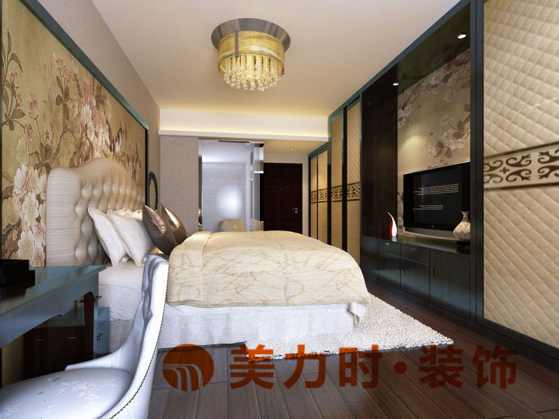 南宁林业新村中欧混搭风格装修